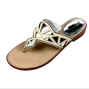 Sam Edelman Womens Treva Leather Cut Out Thong Sandal Size 7